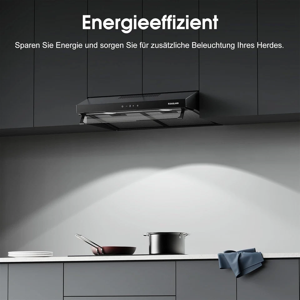 Gasland double motor cooker hood 60 cm 333 m³/h under counter hood extractor hood - Image 4 of 4