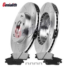 280mm Front Brake Rotors + Ceramic Pads for 2020 2021 2022 2023 Hyundai Venue