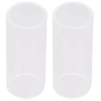 2pcs jolis glissades de guitare glissades goulots d'étranglement en verre (7 cm) - Photo 1/4