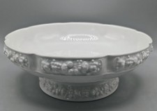 Rosenthal Maria white fruit bowl ceremonial bowl centerpiece on foot collector 