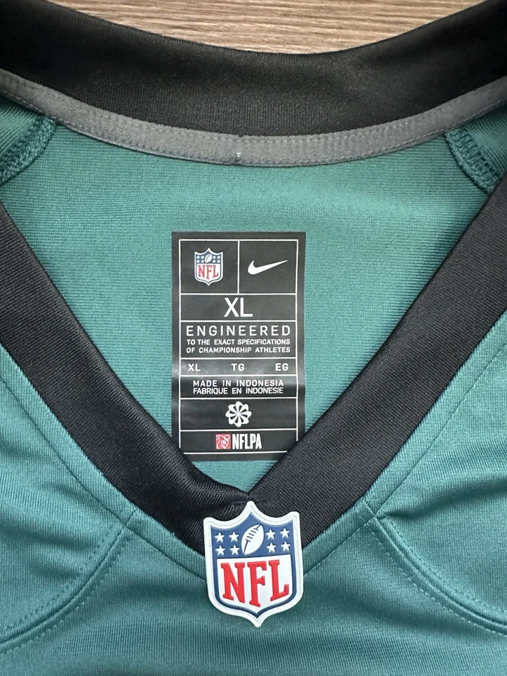 CAMISETA NIKE JALEN HURTS #1 PHILADELPHIA EAGLES XL VERDE NUEVA SIN ETIQUETAS Foto 3 de 4