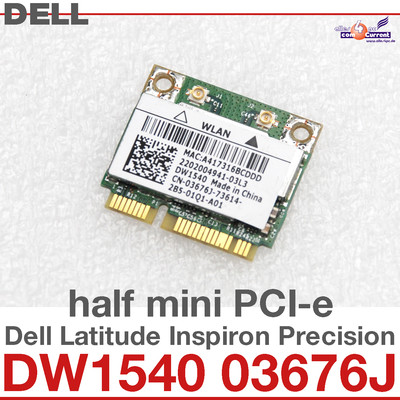 Wi-Fi WLAN WIRELESS CARD NETZWERKKARTE FÜR DELL MINI PCI-E DW1540 03676J #D20