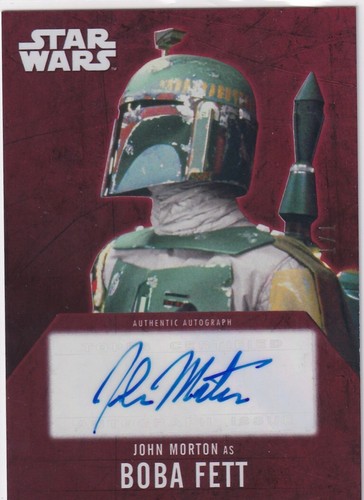 2016 Star Wars Evolution John Morton as Boba Fett Imperial Red 1/1