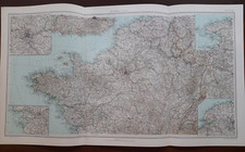 Carta Geografica Mappa con scheda anno 1956 Francia (Nord) France