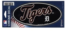 DETROIT TIGERS 3X7 CHROME WINCRAFT DECAL STICKER 