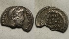 Rare original Ancient Roman silver coin Constantius 351AD Siliqua Laurel wreath — photo 1