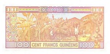 Guinea  100  Francs  1998  Series  KN  Uncirculated Banknote JSP