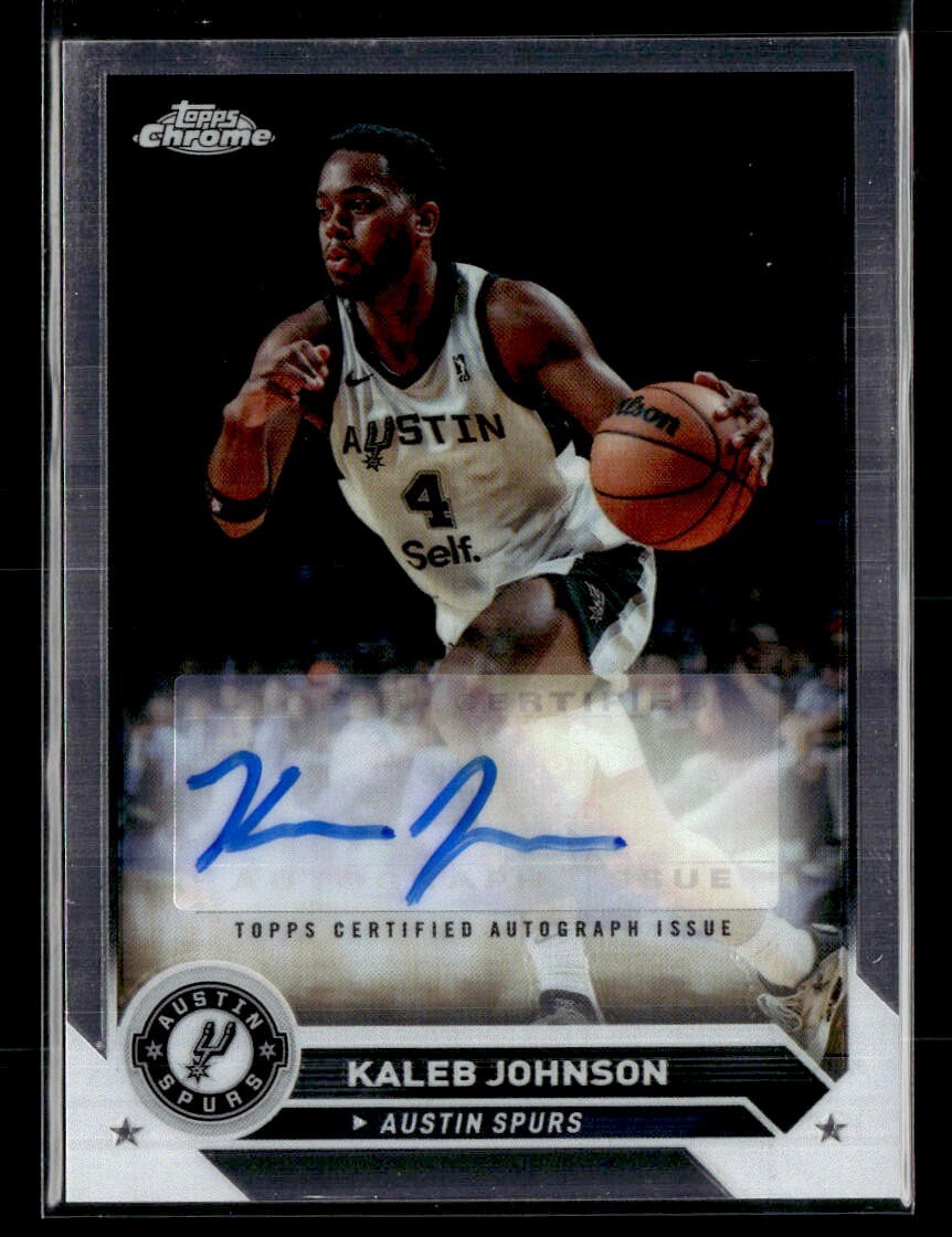 2023-24 Topps NBA G-League Kaleb Johnson #AC-KJ Chrome Auto