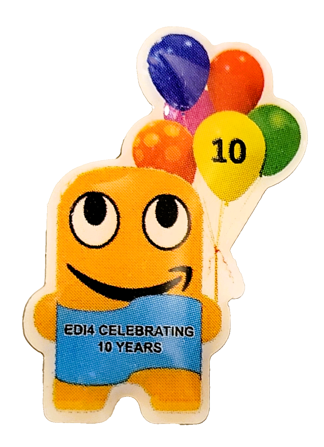 10 yr anniversary / 10 yr in service Amazon EDI4 Peccy Pin | eBay