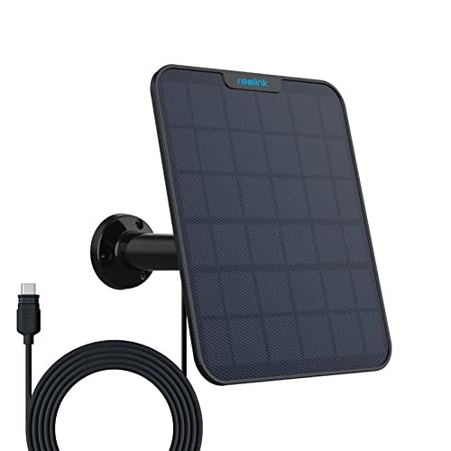 Versione Aggiornata 2023 Reolink 6W Pannello Solare Nero per Telecamera a Bat...