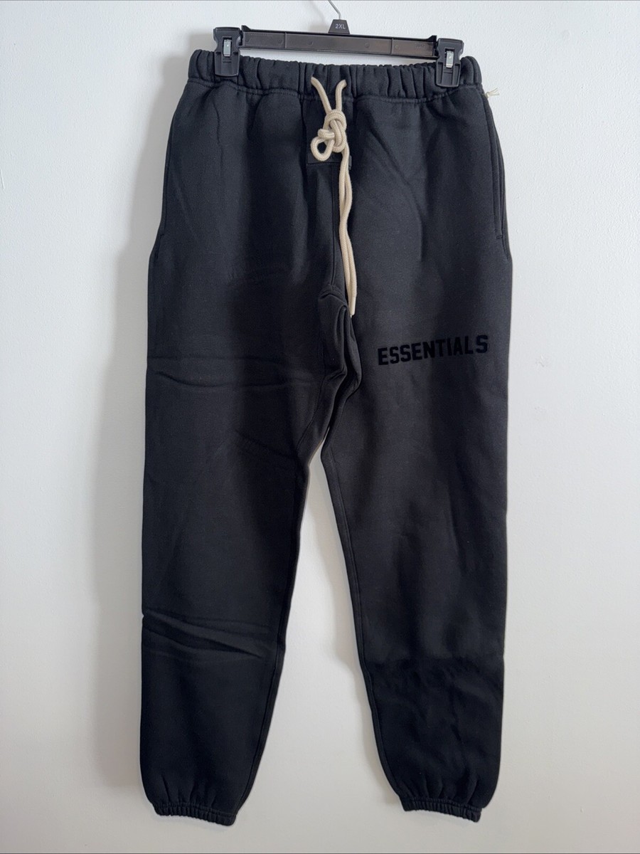 NWT Authentic ESSENTIALS Fear Of God “Jet Black“ Baggy Fit