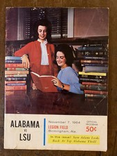 1964 Alabama vs L.S.U. Football Program/Joe Namath/Bear Bryant/Don Perkins