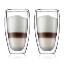 BODUM 4560-10 Pavina Double Paroi Grand Verre Transparent 450ml Lot de 2 88xH...