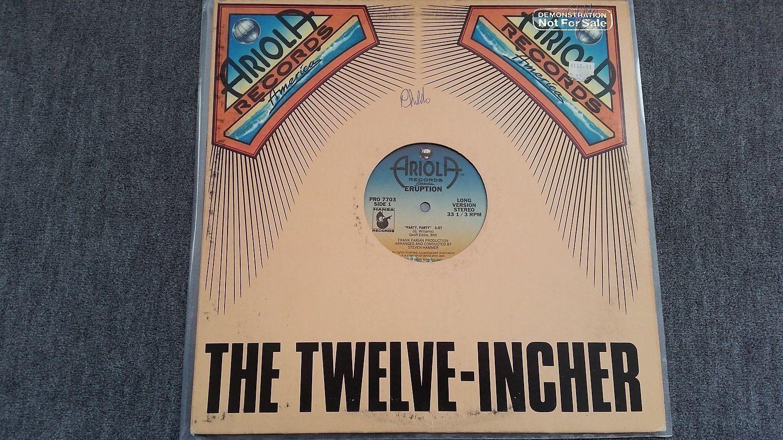 Eruption - Party party 12'' Disco Vinyl 1978 US Promo