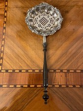 Biedermeier Teesieb Silber um 1830 1840