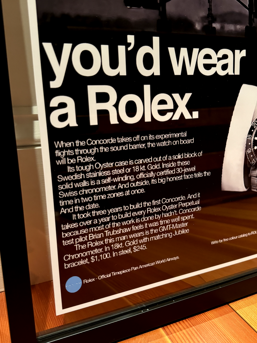 Enlarged Vintage Rolex GMT If you were flying the Concord Tomorrow