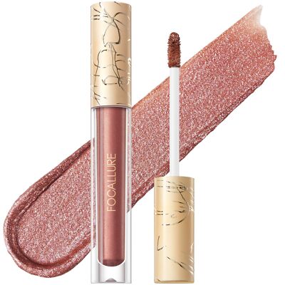 FOCALLURE Metallic Liquid LipstickNon Stick Cup Lip GlossHigh Impact Lip Colo...