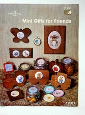 Yarn Tree 003 MINI GIFTS FOR FRIENDS cross stitch 1981 4pg leaflet 18 designs