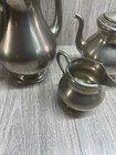 ROYAL HOLLAND PEWTER COFFEE TEA SERVICE SET MIDCENTURY 3 PIECES NO TRAY — photo 4