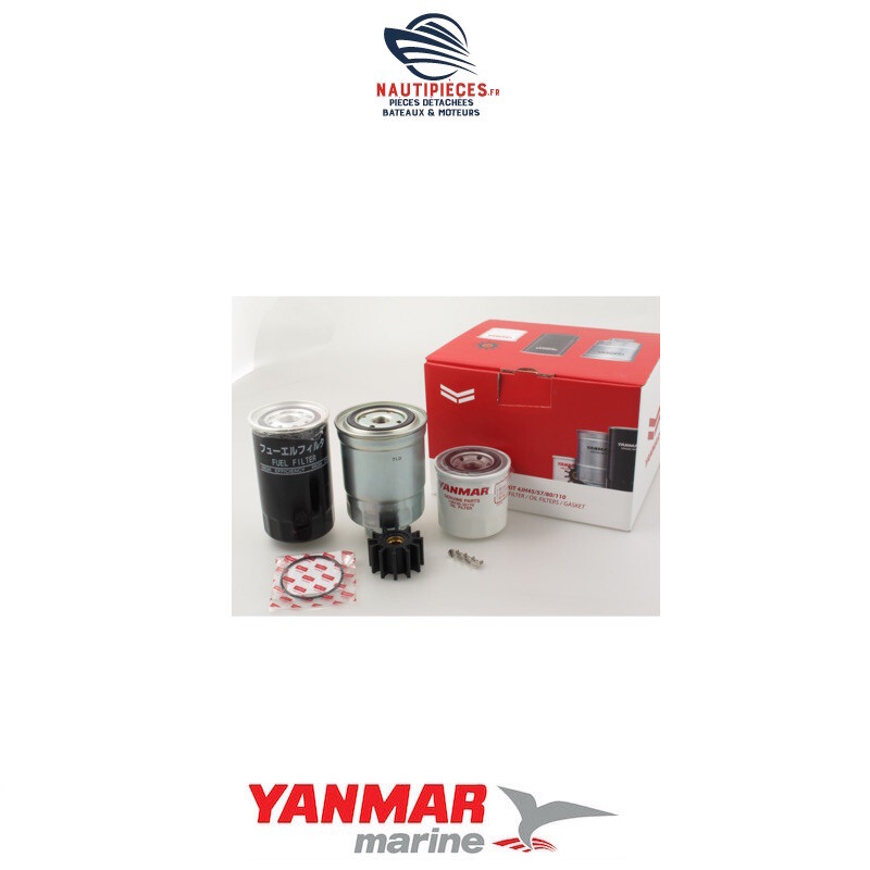 Kit entretien Yanmar Marine 4JH45 à 4JH110 pour moteur diesel de bateau SK-JHCR-001-G