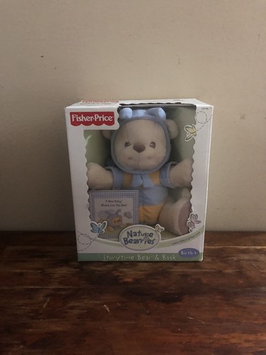 Fisher Price Nature Bearries Blue & Yellow Bumblebee Bee Bear Plush 2003