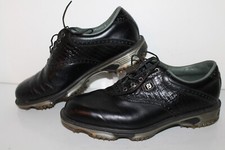 FootJoy DryJoy Premiere Packard Golf Shoes, 53676, Black, Leather, Mens Size 8