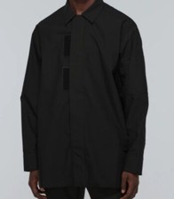 685 Givenchy Men Black Cotton Long-Sleeve Button Dress Shirt Size US 16.5 EU 41
