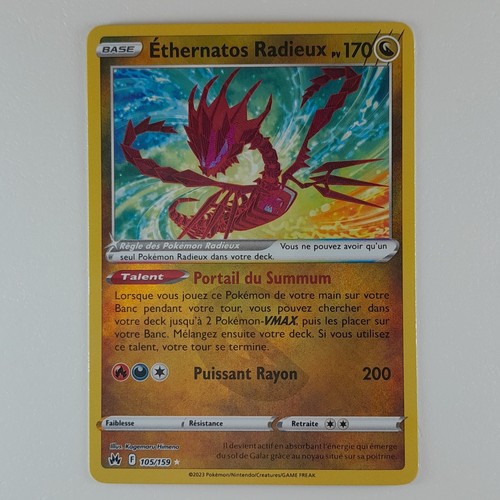 Éthernatos Radieux 105/159 - Myboost X - Coffret De 10 Cartes Pokémon Françaises - Épée Et Bouclier 12.5 Zénith Suprême - Garanties Neuves Et Originales