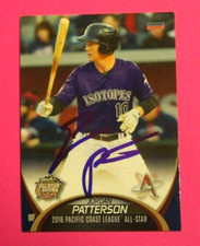 2016 Choice, PCL A/S, Albuquerque Isotopes - JORDAN PATTERSON - autographed