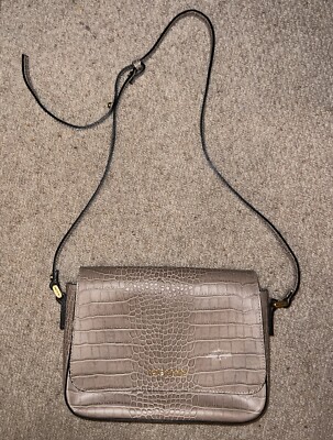 Valentino leather faux croc bag UK