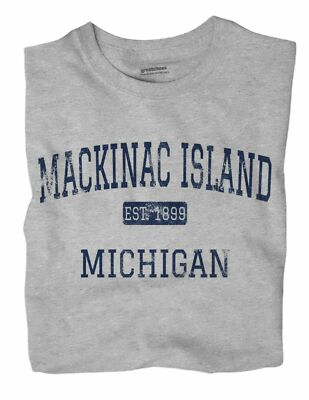 #ad Mackinac Island Michigan MI T Shirt EST $18.99