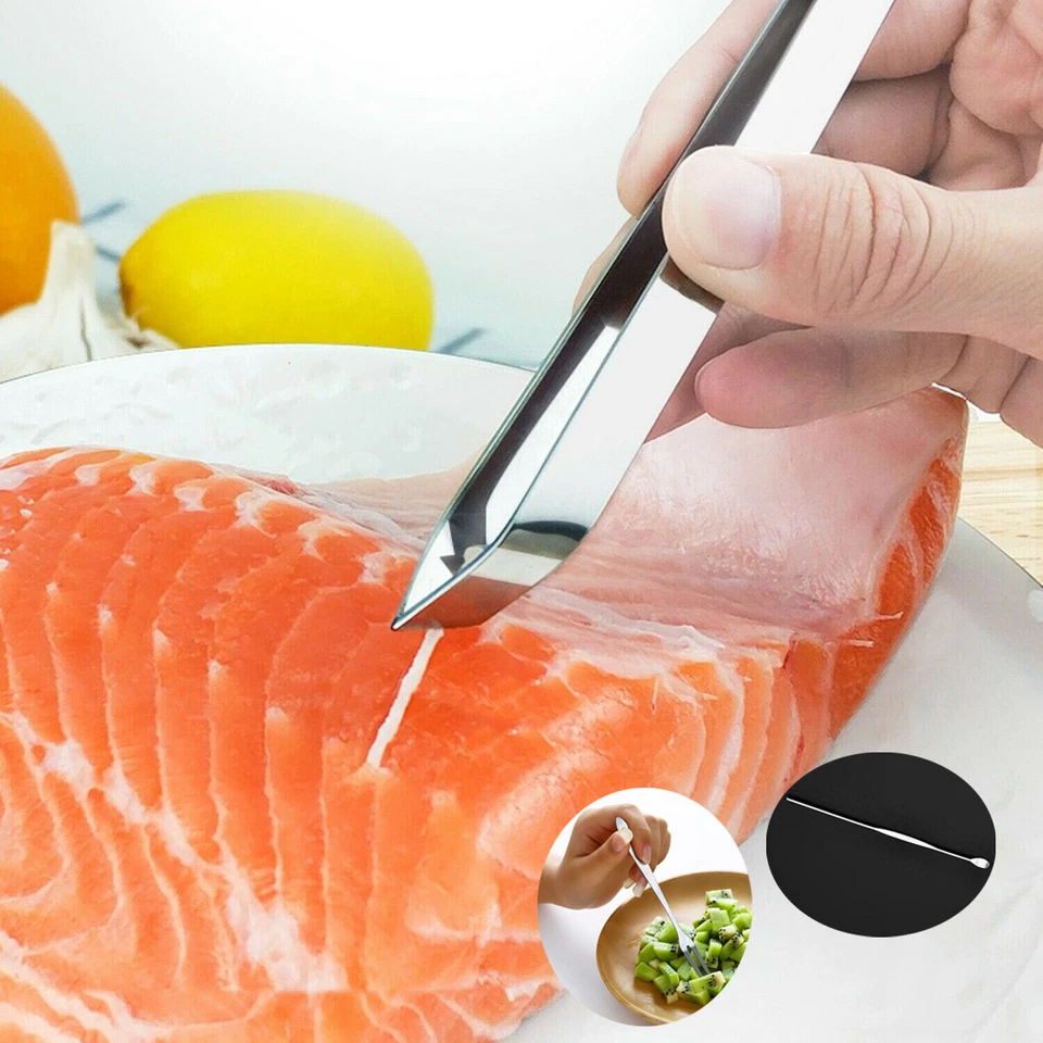 Edelstahl Grätenpinzette Fischpinzette Feather Grätenzange Fischgräten Pinzette - Bild 4 von 4