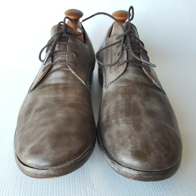 BED STU Oxford Shoe Dip Dye Leather Mens 10.5 Bed Stu Corsico F460008 Mens Black Oxfords & Lace Ups  main image 4