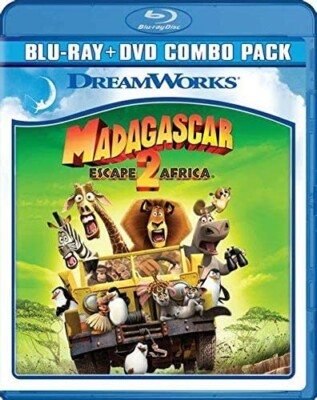 Madagascar: Escape 2 Africa  - New BluRAY + DVD Combo  -