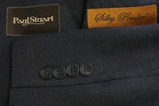 Paul Stuart Stuart II Silky Powder Water Resistant Wool Sport Coat Jacket Sz 44L