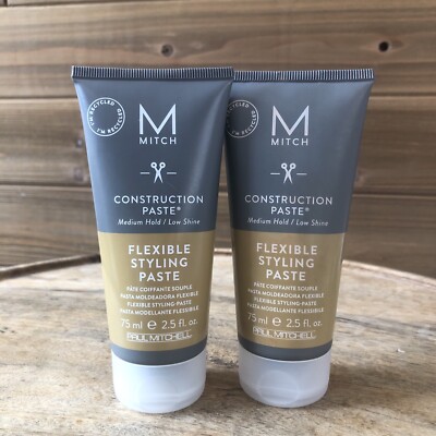 (2) Paul Mitchell Construction Styling Paste 2.5 oz Each