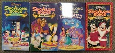 Disney Sing Along Songs Volumes 8,10,11,12 VHS Video VCR Tape - LOT OF 4
