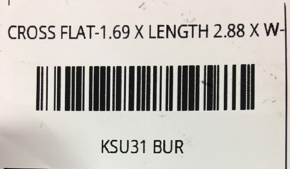 KSU31 BURNDY CROSS FLAT-1.69 X LENGTH 2.88 X W-1.36 TIN-PLATED COPPER ALLOY SERV - Image 4 of 4