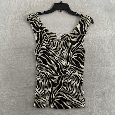 Nicola Womans Blouse Top Multicolor Geometric Medium Polyester Sleeveless