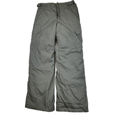Columbia Pants Youth XL Gray Insulated Snow Ski Outgrown Adjustable Waist Cargo