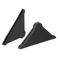 PP Corner Protector Triangle 37x3mm for Ceramic, Glass, Metal Sheets Black 30pcs