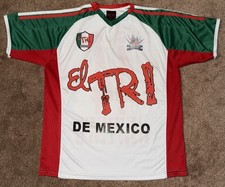 El TRI Mexico 44th Anniversary World Cup 2010 Soccer Jersey Mens Medium Y2K Rock