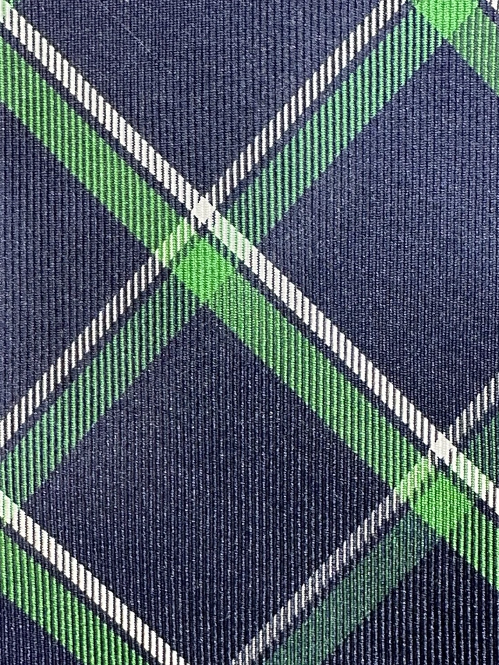 Corbata Tommy Hilfiger 100 % seda a cuadros verde marino clásica preppy Foto 3 de 4