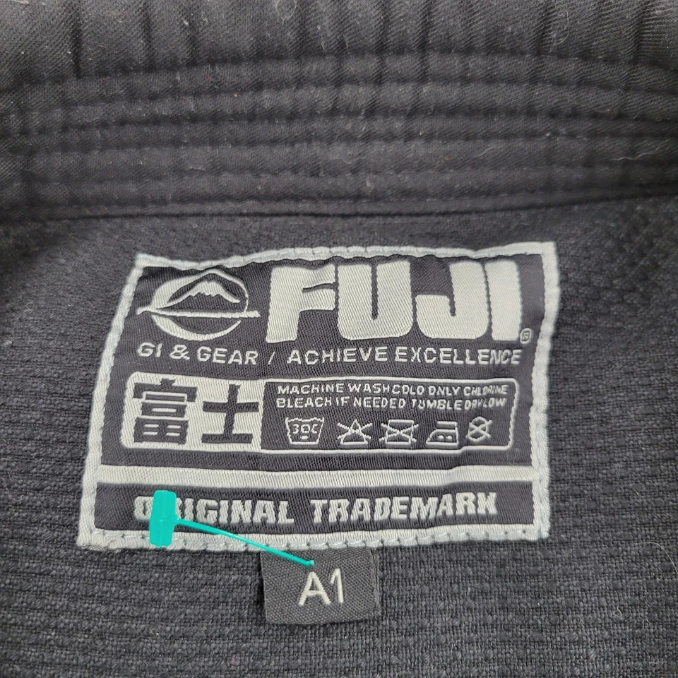 Fuji Gi Top Men A1 Black Fighting Martial Arts BJJ Shirt Martial Arts - Image 3 of 4
