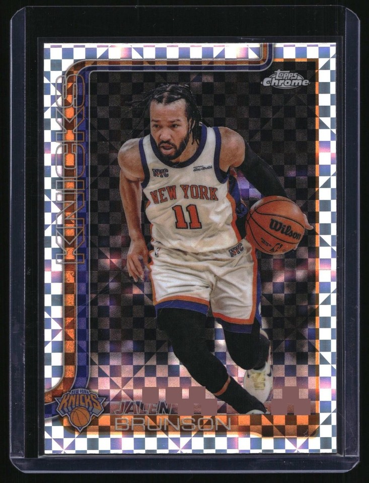 2025 -26 Topps Chrome Update Jalen Brunson X-Fractor #20 Knicks 2025-26 Topps Chrome Update Jalen Brunson X-Fractor #20 Knicks