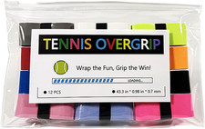 12 Pack Tennis Racket Grip Tape - Tennis Overgrip Grip Tape for Tennis Racquet -
