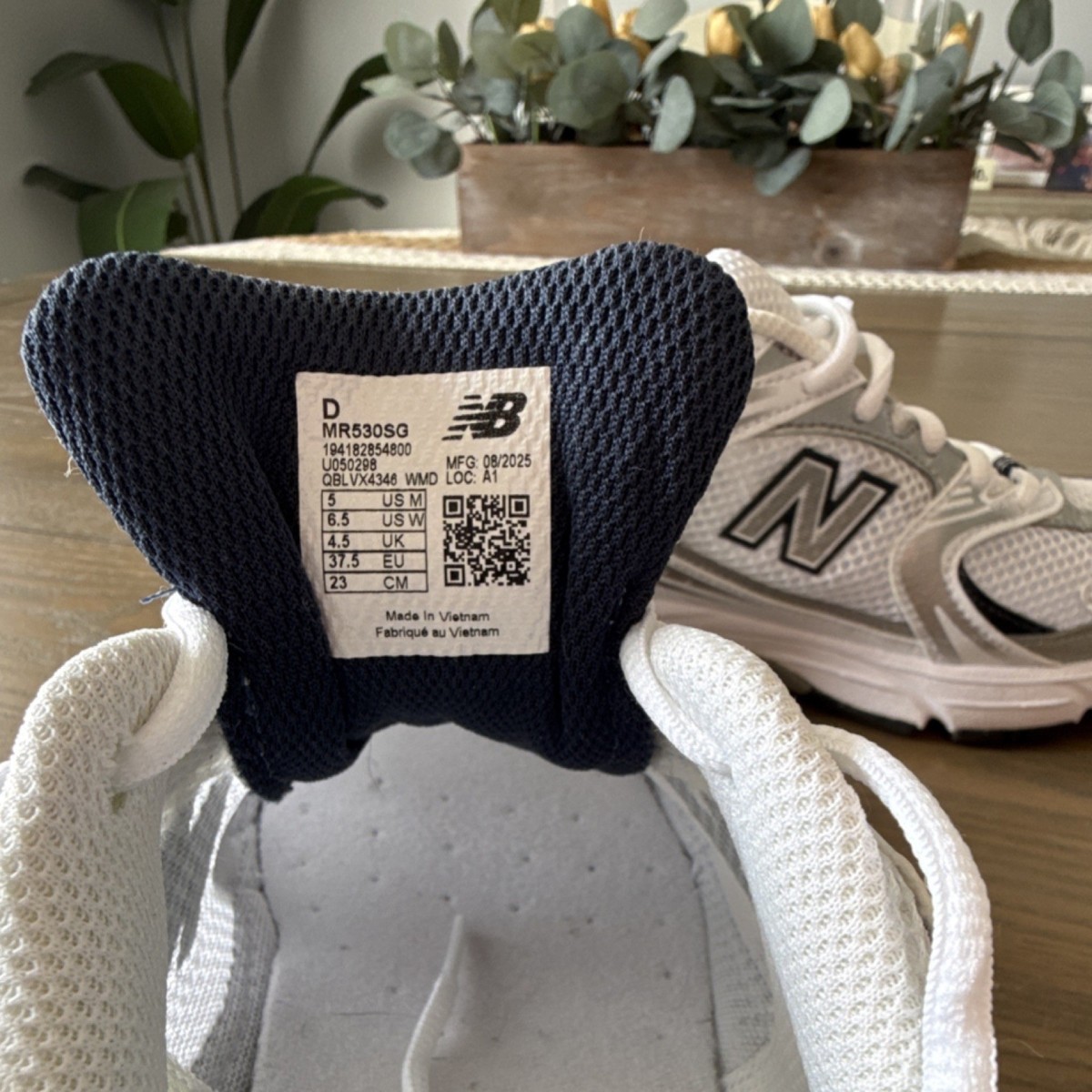 New Balance MR530SG Women's Running Sneakers White Silver Mesh