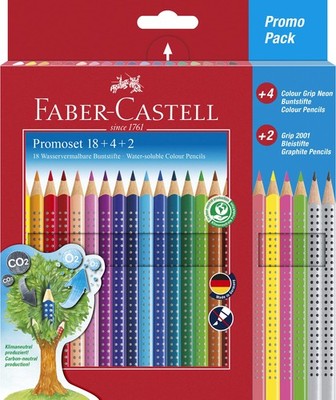 Faber-Castell Colour Grip Promotion Set of 24 26 count (Pack of 1) 18+4+2 promos