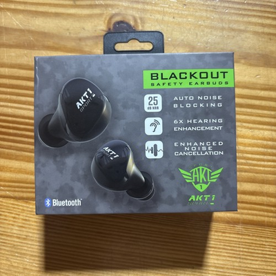 #ad #ad NEW AKT 1 Blackout Safety Earbuds 25 db NRR 6 x hearing enhancement $200.00