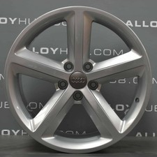 GENUINE AUDI TT 8J 18" INCH 5 SPOKE SILVER ALLOY WHEEL X1 8J0601025M